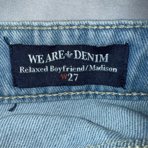 Buffalo David Bitton Blue Boyfriend Jeans Relaxed Fit - Picture 14 of 16